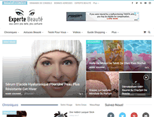 Tablet Screenshot of expertebeaute.com